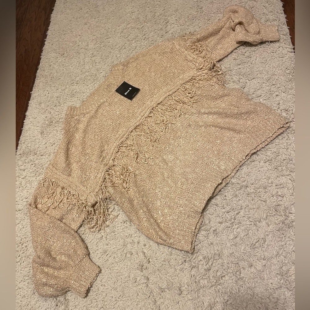 Blue B Fringe Sweater